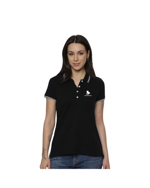 Allen Solly Polo T-shirt Women- Black